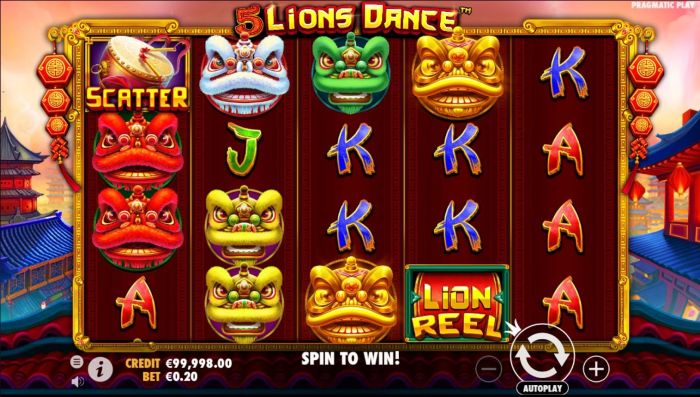 Buktikan Keberuntungan 5 Lions Dance Slot