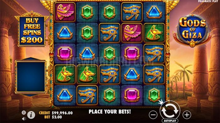 Daftar Slot Gacor Mainkan Gods of Giza untuk Maxwin